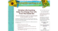 Desktop Screenshot of christianlifecoaching.co.uk
